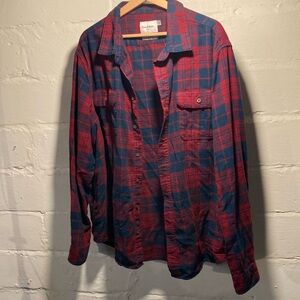 Goodfellow men’s flannel blue/red size XXL